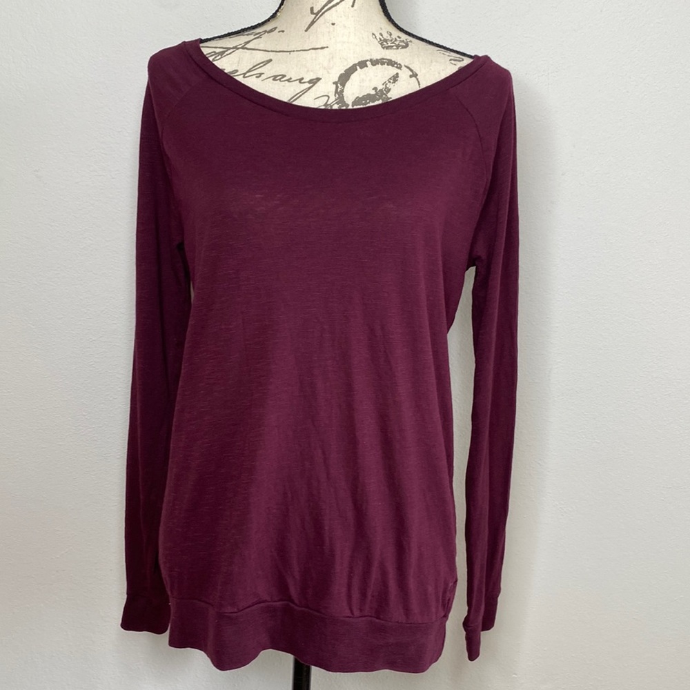 Victoria secrets PINK longsleeve T small maroon/burgundy